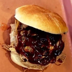 Pulled Pork Sandwich Meal.