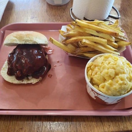Brisket Sandwich Meal.
